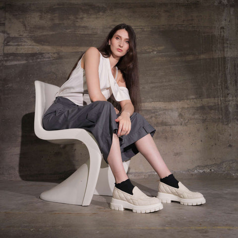 Celeste Quilted - Milk