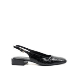 Zadie Slingback - Black Croc