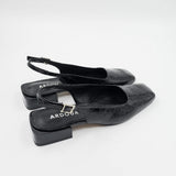 Zadie Slingback - Black Croc