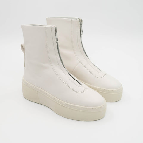 Bethnal Green Zip Boot - White