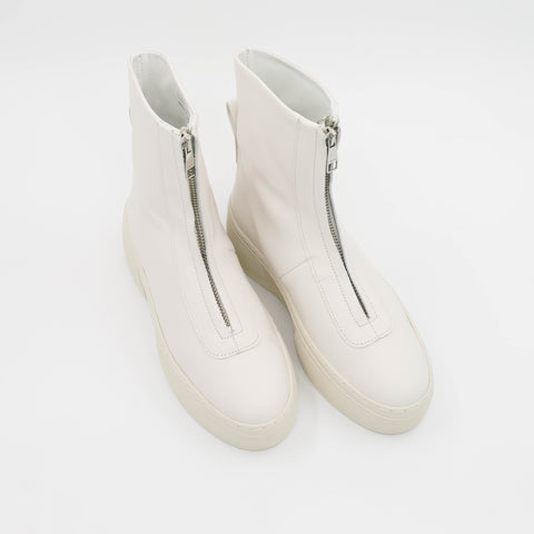 Bethnal Green Zip Boot - White