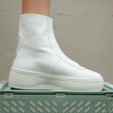 Bethnal Green Zip Boot - White