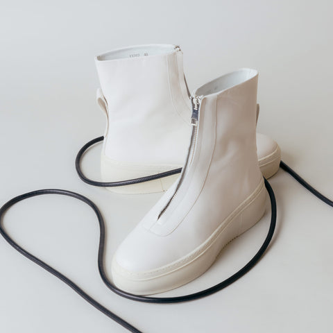 Bethnal Green Zip Boot - White