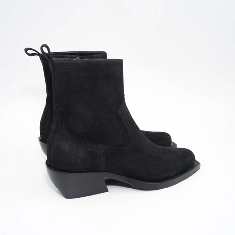 Cubist Western - Black Suede