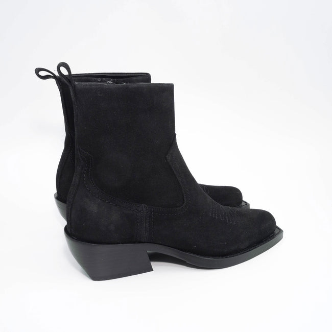 Cubist Western - Black Suede