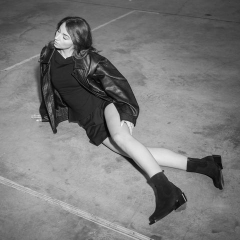 Cubist Western - Black Suede