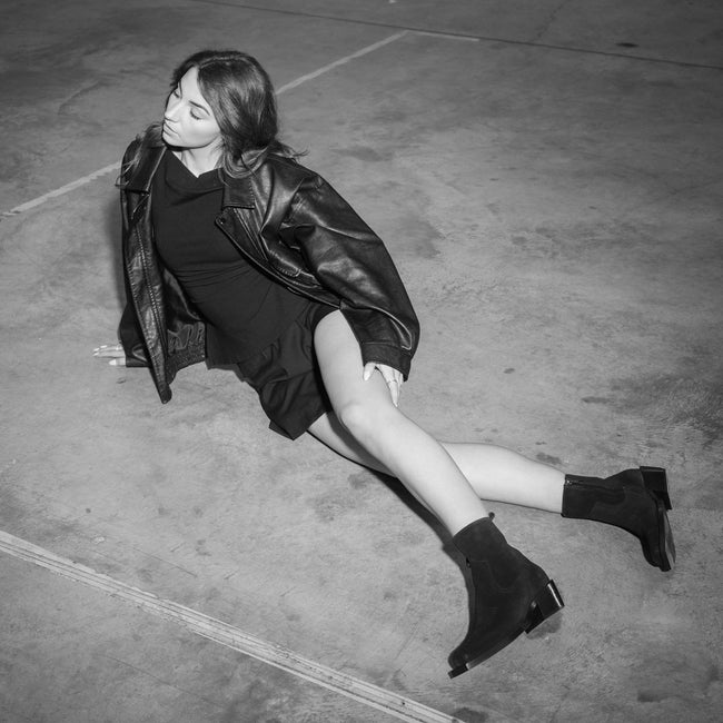 Cubist Western - Black Suede