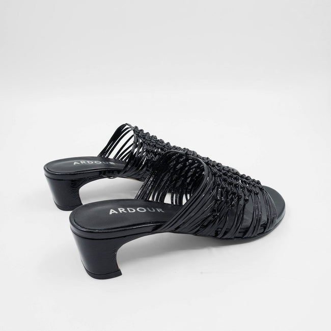Amara Woven Mule - Black