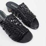Amara Woven Mule - Black
