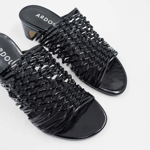 Amara Woven Mule - Black