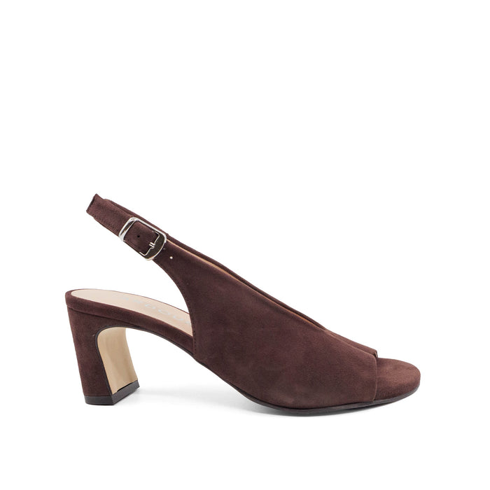 Clea Slingback - Chocolate Suede