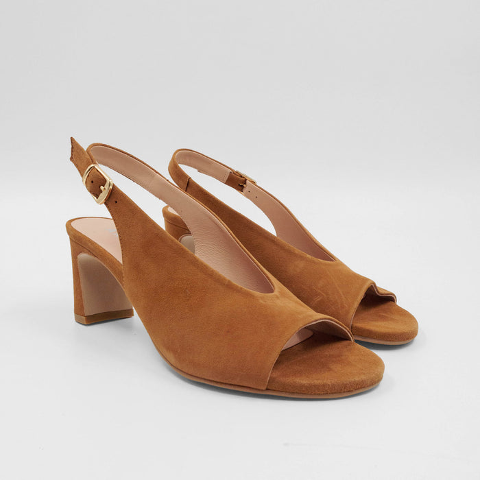 Clea Slingback - Tan Suede