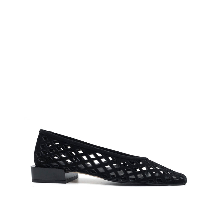 Cleo Flat - Black Suede