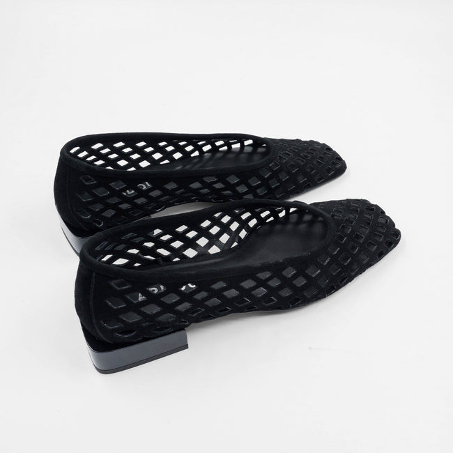 Cleo Flat - Black Suede