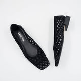 Cleo Flat - Black Suede