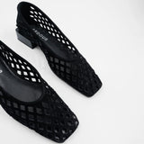 Cleo Flat - Black Suede