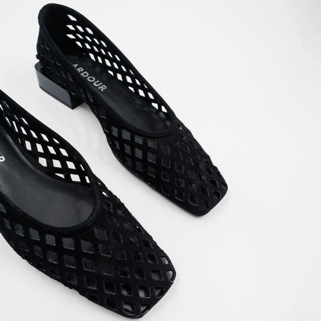 Cleo Flat - Black Suede