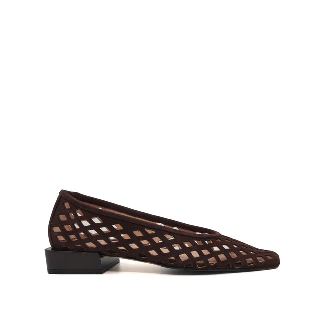 Cleo Flat - Chocolate Suede