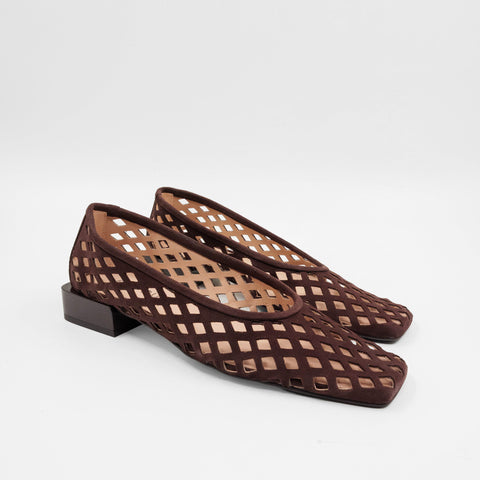 Cleo Flat - Chocolate Suede