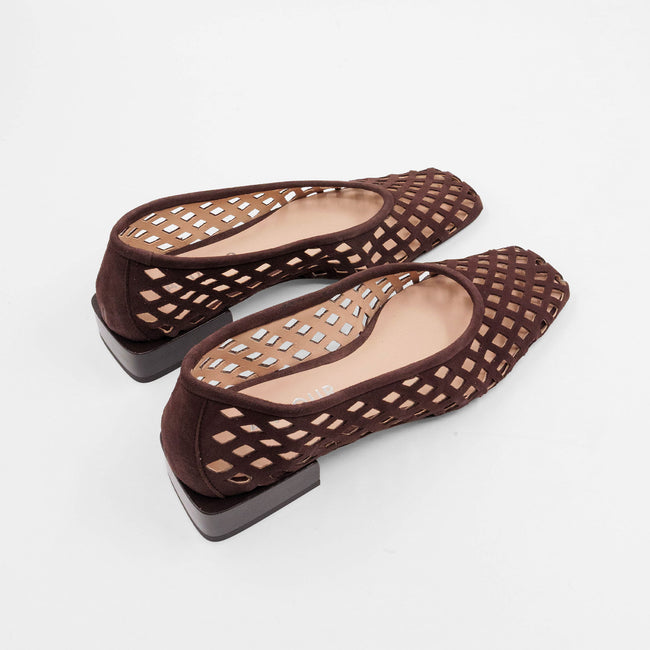 Cleo Flat - Chocolate Suede