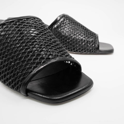 Cosimo Mesh - Black Glitter