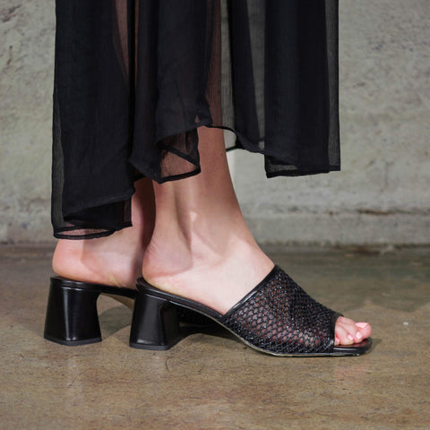 Cosimo Mesh - Black Glitter