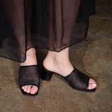 Cosimo Mesh - Black Glitter