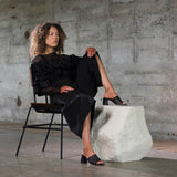 Cosimo Mesh - Black Glitter