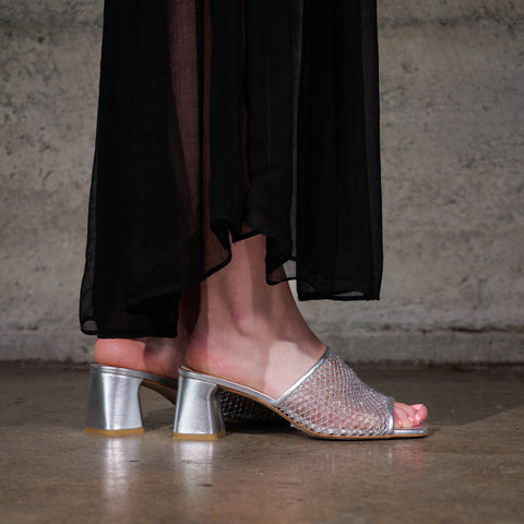 Cosimo Mesh - Silver Glitter