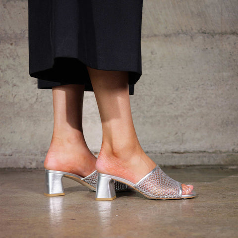 Cosimo Mesh - Silver Glitter