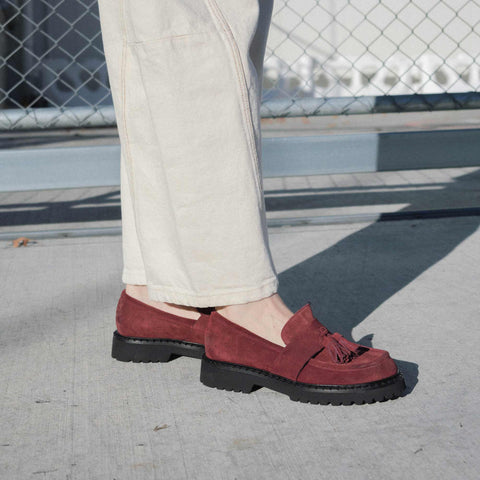 Hermannplatz - Raspberry Suede