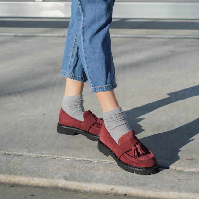 Hermannplatz - Raspberry Suede