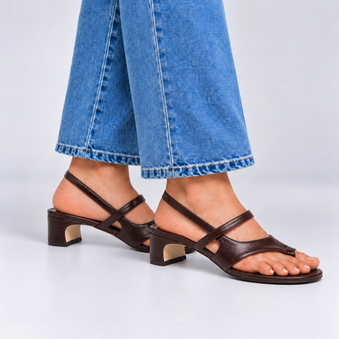 Romy Sandal - Choc Eel