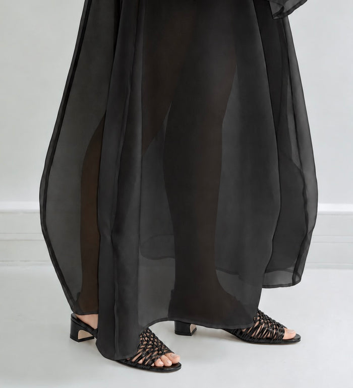 Amara Woven Mule - Black