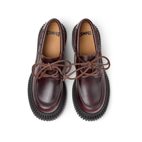 Pix London Lace up - Burgundy