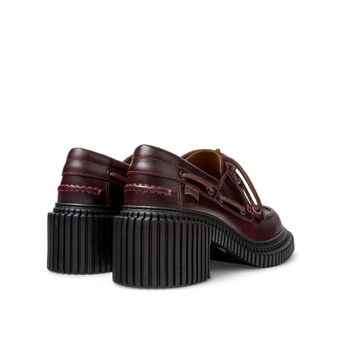 Pix London Lace up - Burgundy