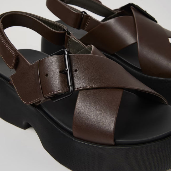 Tasha Cross Strap - Brown