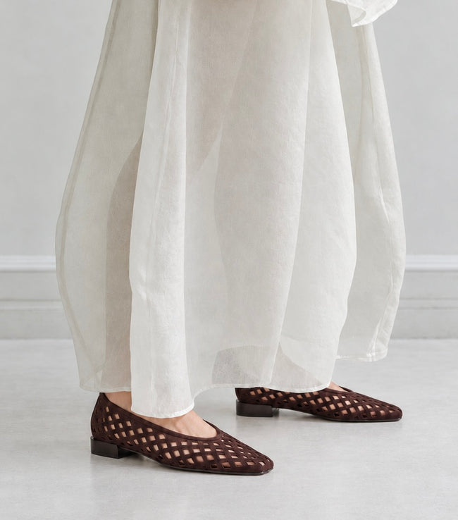 Cleo Flat - Chocolate Suede