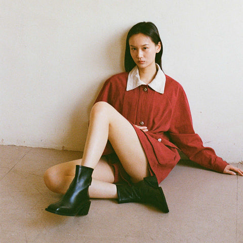 Brooklyn Square Toe Boot - Black