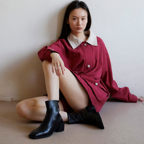 Brooklyn Square Toe Boot - Black