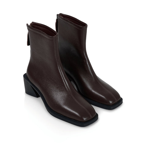 Brooklyn Square Toe Boot - Brown