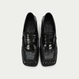 Butterfield Loafer - Black Croc