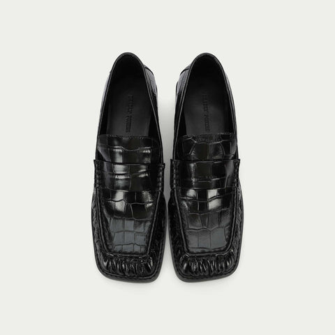 Butterfield Loafer - Black Croc