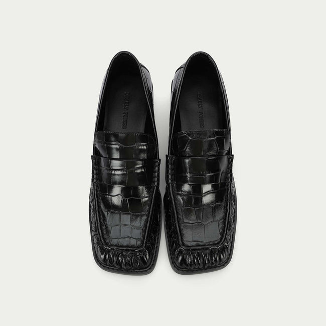 Butterfield Loafer - Black Croc