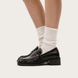 Butterfield Loafer - Black Croc