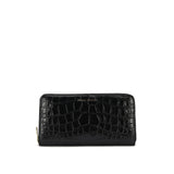 Maxi Wallet - Black Croc