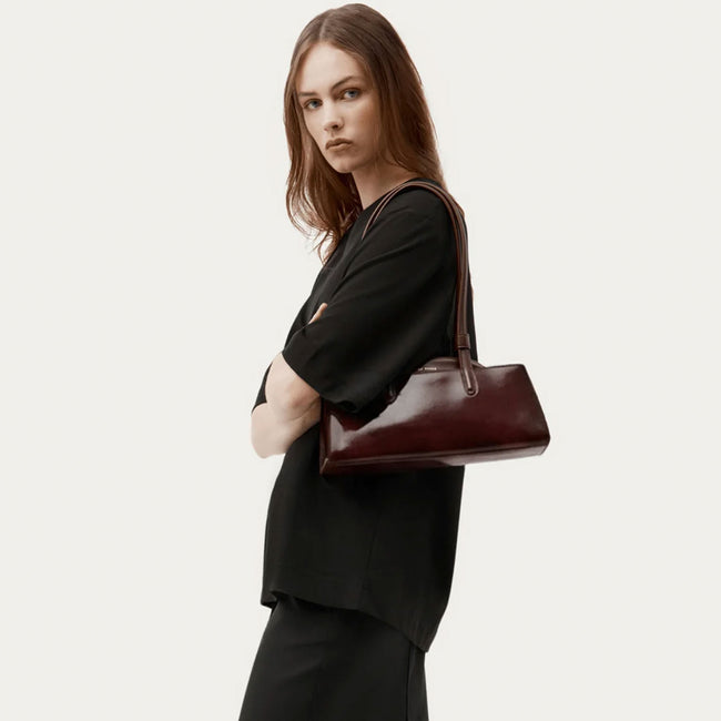 Mini Vault Tote - Dark Cherry Gloss