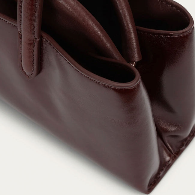 Mini Vault Tote - Dark Cherry Gloss