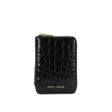 Mini Wallet - Black Croc