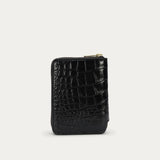 Mini Wallet - Black Croc